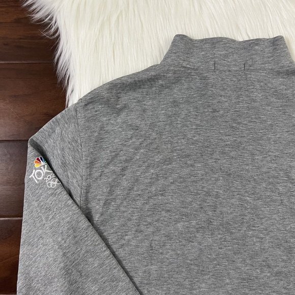 Peter Millar Size XL Gray 2020 Tokyo Olympics Quarter Zip Pullover Shirt - Picture 9 of 10